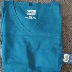 Scrub top- Cherokee Carribean Blue